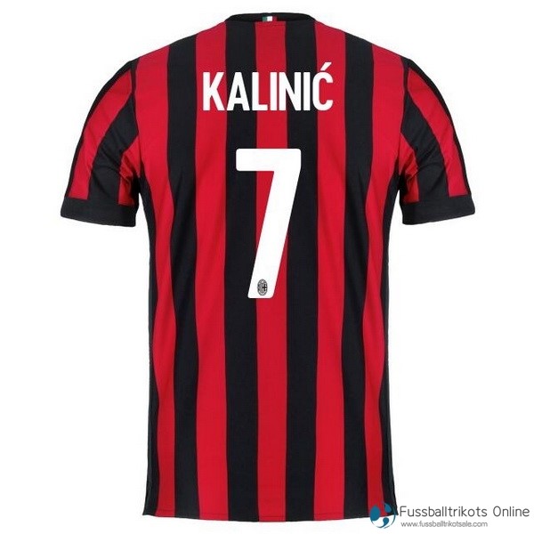 AC Milan Trikot Heim Kalinic 2017-18 Fussballtrikots Günstig